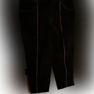 Leather cowboy styled leather Pants